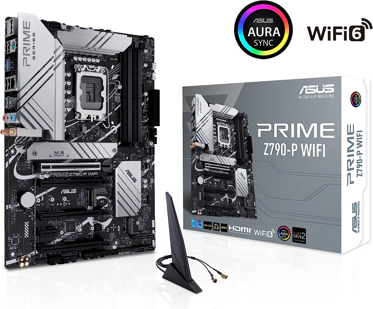 Մայրական սալիկ ASUS PRIME Z790-P WIFI (S-1700, Z790, HDMI, DP, 5xPCI-E, 4DDR5, 3xM.2, SATA3, GbLAN)