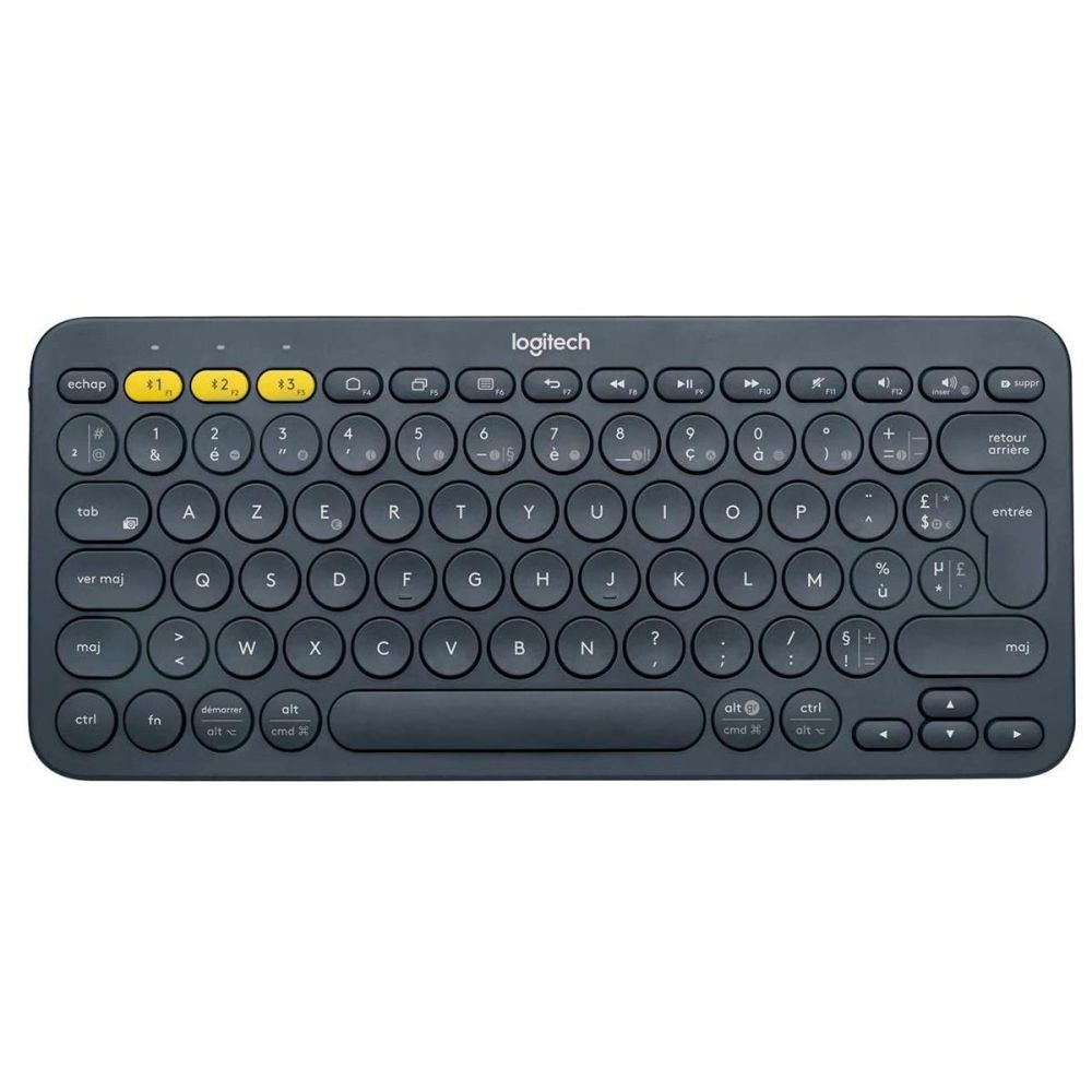 Клавиатура беспроводная Logitech K380 Multi-Device (Bluetooth, US/RU Layout, Dark Grey)