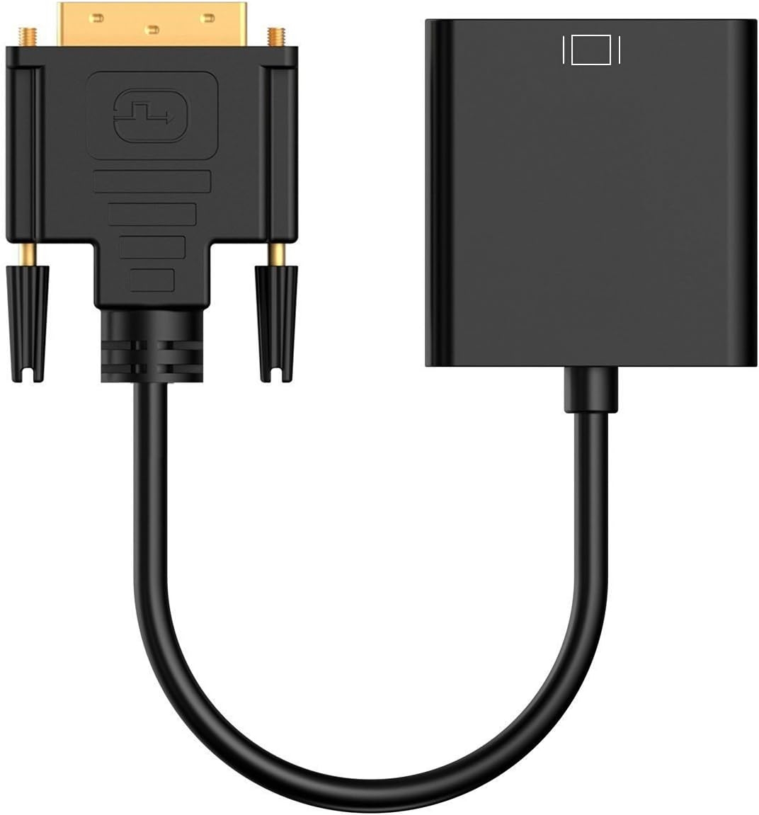 Adapter Buro BU-DVI-VGA DVI-D(M)->VGA(F) BLACK