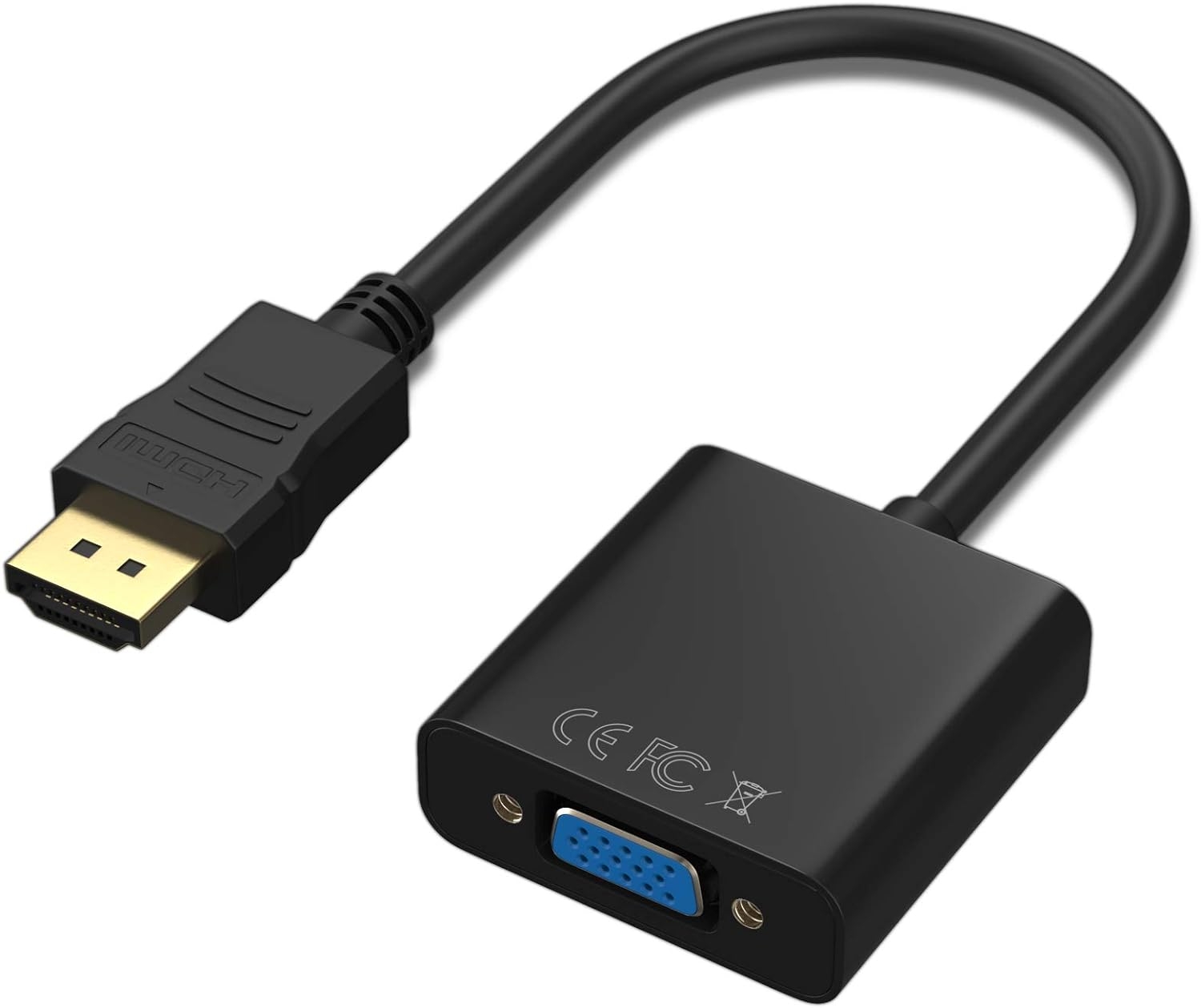 Адаптер Buro HDMI-M-VGA-F HDMI(M)->VGA(F) BLACK