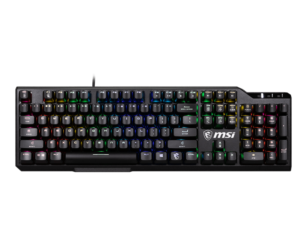 Keyboard MSI VIGOR GK41 LR (Gaming, Mechanical, Multimedia, Black, USB, US/RU Layout)