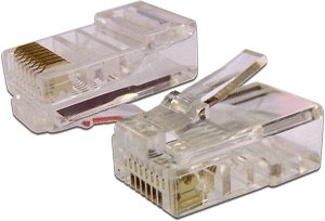 Միակցիչ Lanmaster TWT-PL45/S-8P8C-6 (STP, Cat.6 RJ45, 100PCS)