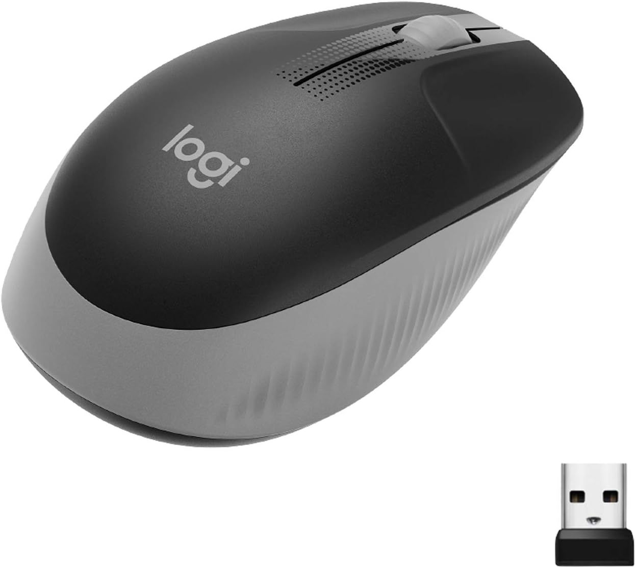 Мышь беспроводная Logitech M190 (USB, Grey)