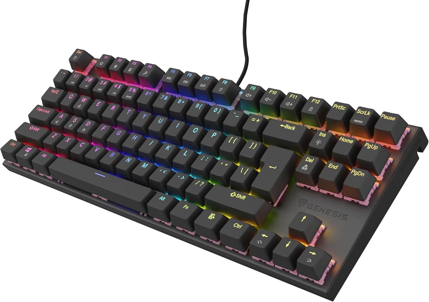 Клавиатура Genesis NKG-1877 THOR 303 RGB, Backlight, Mechanical, Gaming (USB, US Layout)