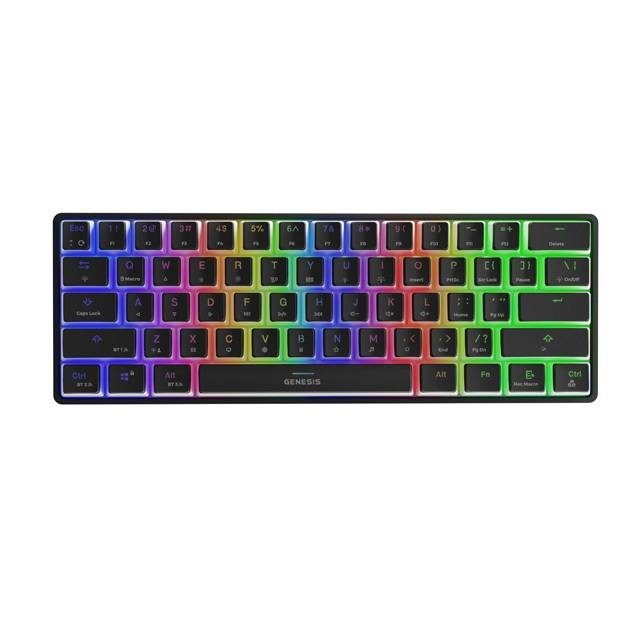 Клавиатура беспроводная Genesis NKG-1844 THOR 660 RGB, Backlight, Mechanical, Gaming (USB, US Layout)