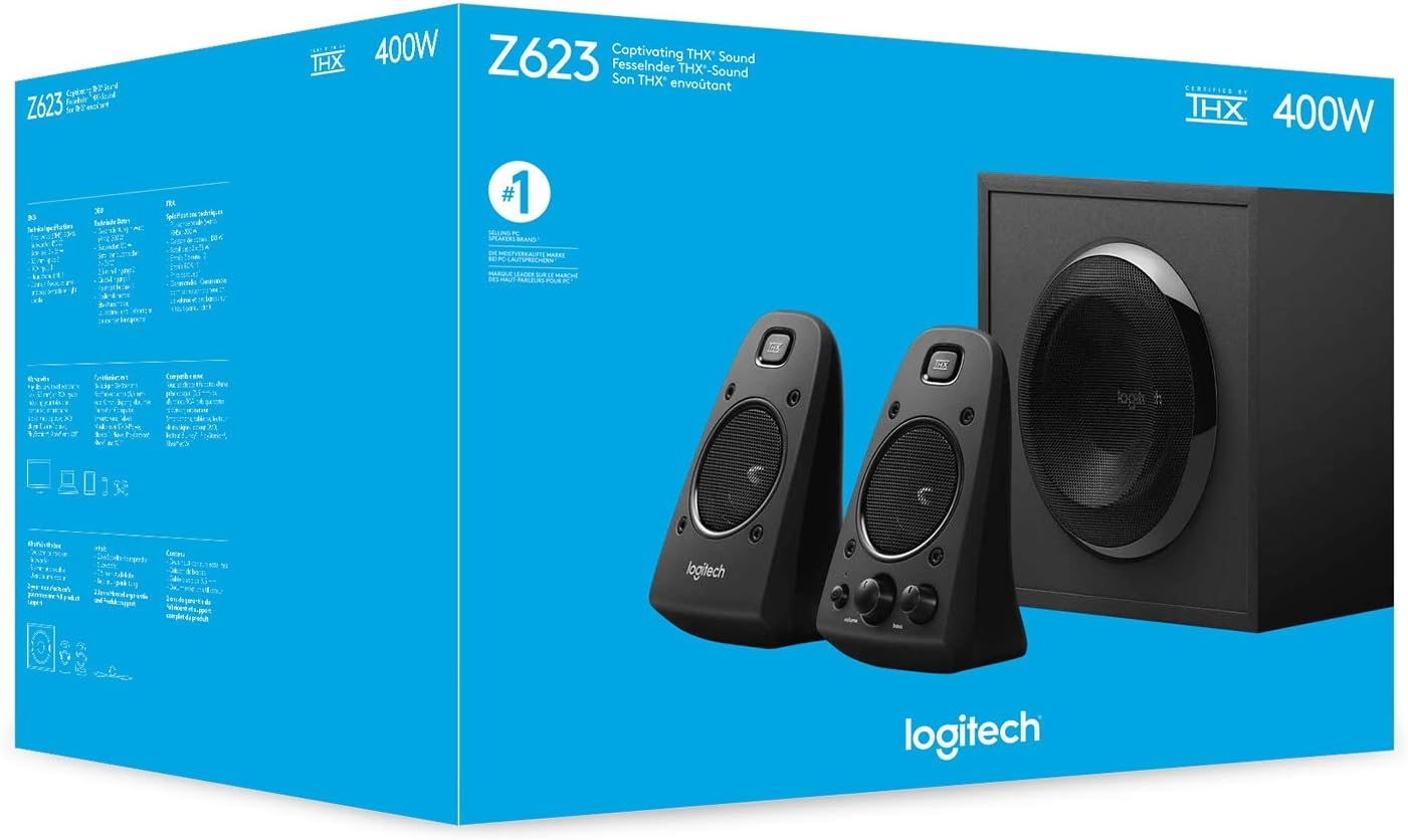 Speaker  Logitech Z623 (2.1, THX 200W, Black)