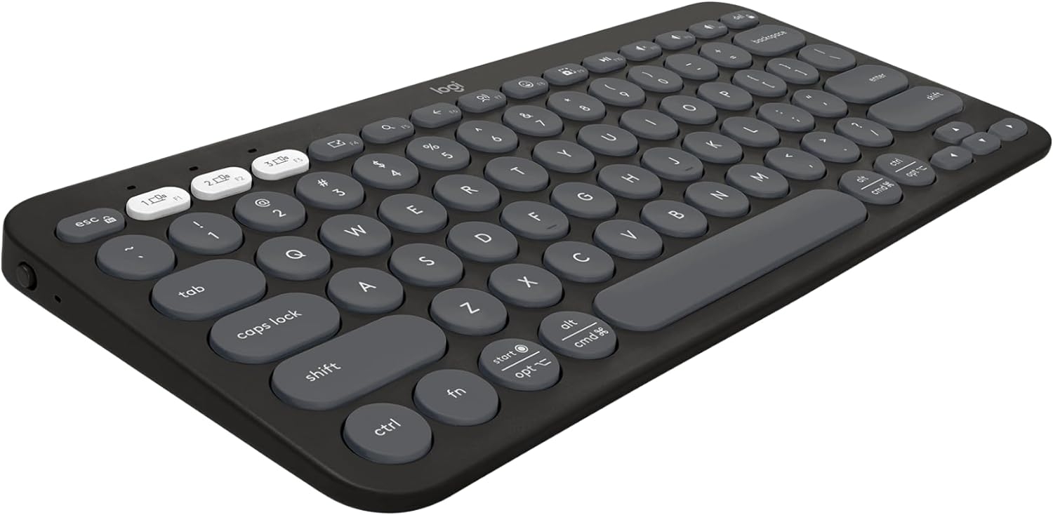 Клавиатура беспроводная Logitech K380S (Bluetooth, Tonal Graphite)