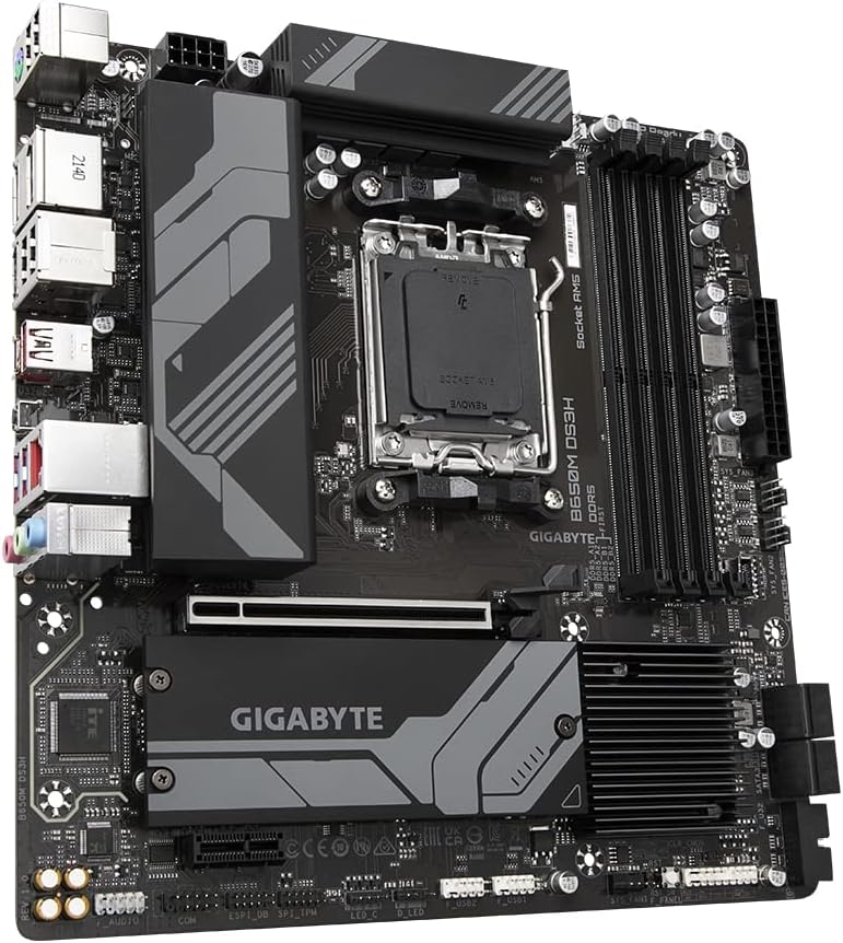 Мат. плата Gigabyte B850M DS3H (S-AM5, B850, HDMI/2xDP, 2xPCI-E, 4DDR5, 2xM.2, GbLAN)