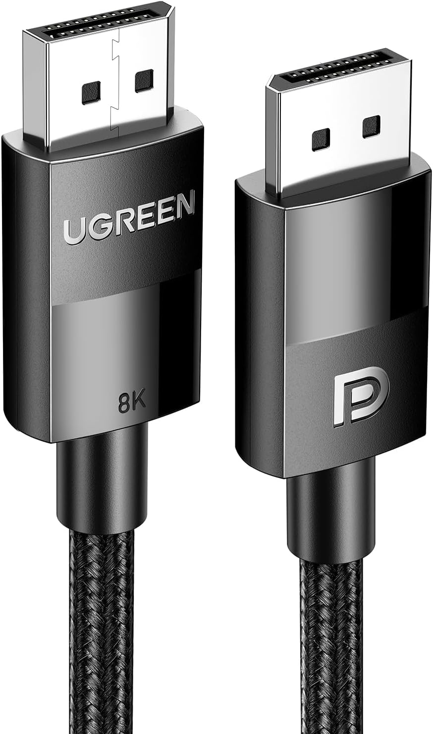 Кабель Ugreen 80394 DP-DP V1.4 (FHD240Hz, 2K165Hz, 4K144Hz, 8K60Hz, 5m, Black)