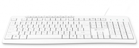 Keyboard Oklick 305M (White, Multimedia, USB)