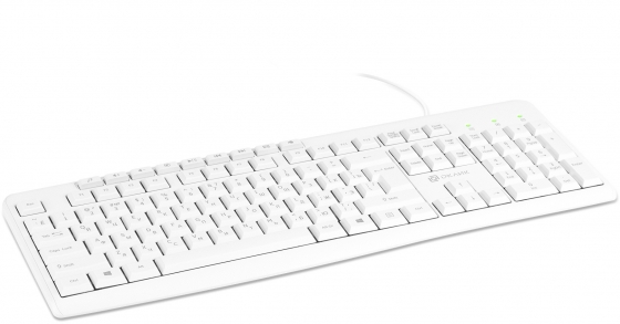 Keyboard Oklick 305M (White, Multimedia, USB)