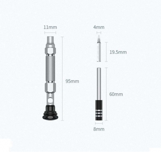 Инструмент набор отверток Ugreen 80459 (38-in-1, Aluminum Alloy Handle, Magnetic Extension Bar, Screw Bits Dimension)