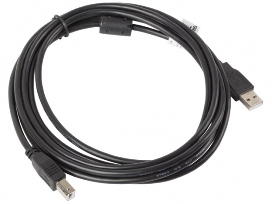 Кабель LANBERG CA-USBA-11CC-0030-BK USB 2.0 AM-BM FERRITE BLACK 3M