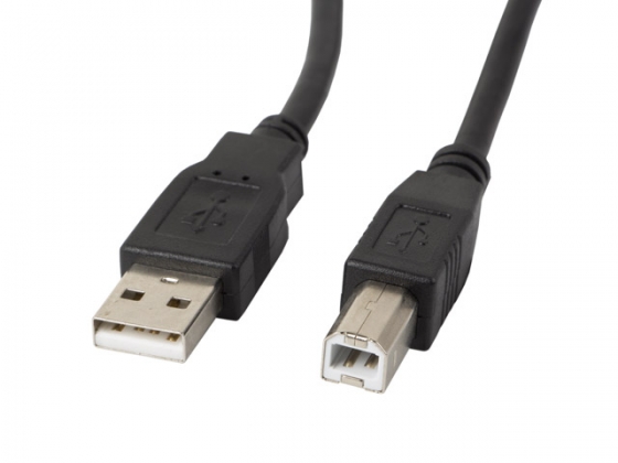 Кабель LANBERG CA-USBA-11CC-0030-BK USB 2.0 AM-BM FERRITE BLACK 3M