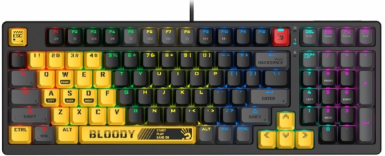 Keyboard A4Tech Bloody S98 (Gaming, Mechanical, Backlight, Black, USB)