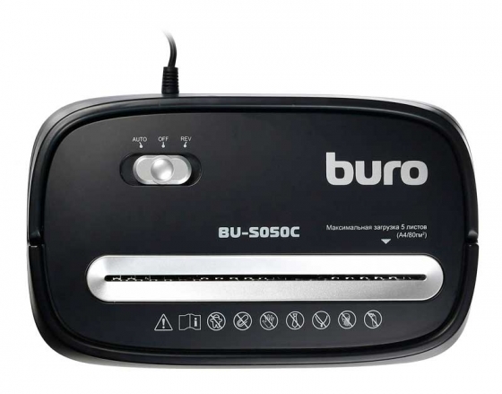 Shredder Buro Home BU-S050C (5 list, 13ltr, pl.cards)