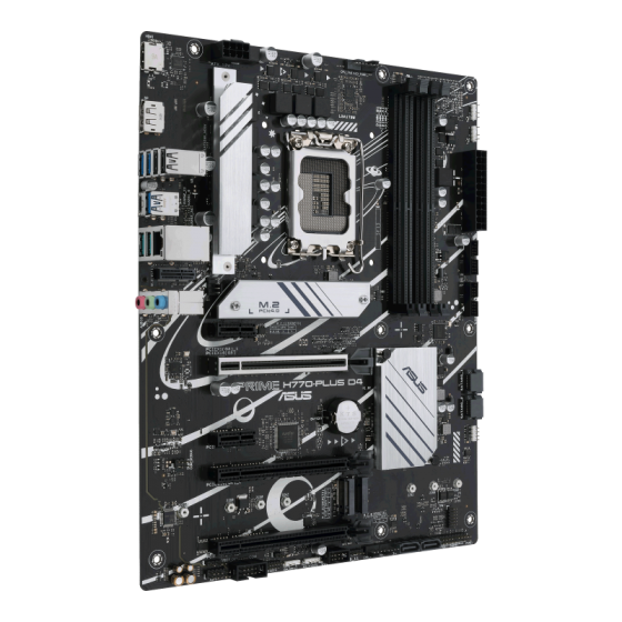 Мат. плата ASUS PRIME H770-PLUS D4 (S-1700, H770, HDMI, DP, 5xPCI-E, 4DDR5, 3xM.2, 4xSATA3, GbLAN)