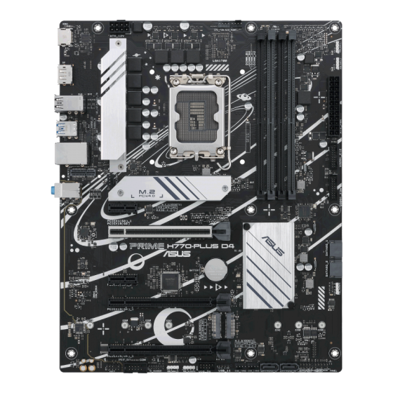 Мат. плата ASUS PRIME H770-PLUS D4 (S-1700, H770, HDMI, DP, 5xPCI-E, 4DDR5, 3xM.2, 4xSATA3, GbLAN)