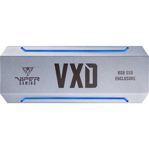 Жесткий диск внешний корпус для SSD Patriot VXD PV860UPRGM (M.2 NVMe, PCIe3.0, Alluminium, RGB, Silver, USB-C)