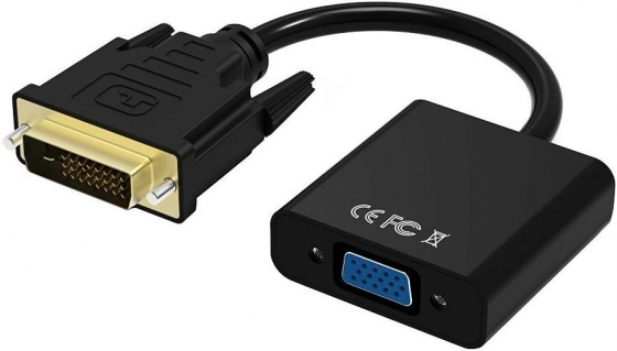 Adapter Buro BU-DVI-VGA DVI-D(M)->VGA(F) BLACK