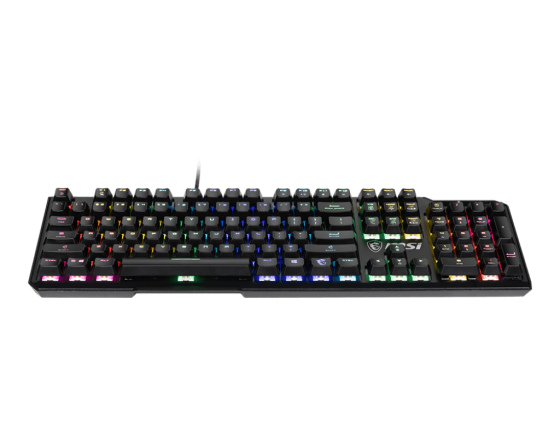 Keyboard MSI VIGOR GK41 LR (Gaming, Mechanical, Multimedia, Black, USB, US/RU Layout)