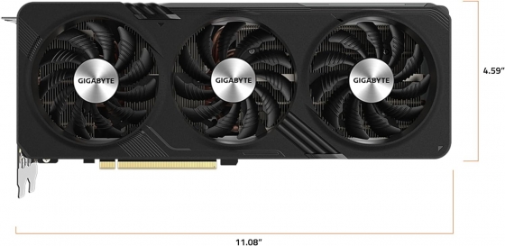 Видеокарта 16GB Gigabyte Radeon RX 7600 XT Gaming OC GV-R76XTGAMING OC-16GD (18000MHz, GDDR6, 128bit, 2xHDMI/2xDP)