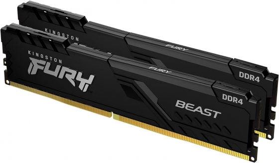 Модуль памяти DIMM 32GB DDR4 Kingston FURY Beast Kit KF432C16BB1K2/32 (2x16GB, 3200MHz)