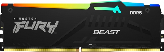 Модуль памяти DIMM 64GB DDR5 Kingston FURY Beast RGB KF560C36BBEAK2-64 (2x32GB, 6000MHz)