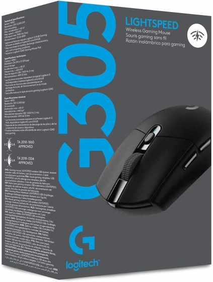 Мышь беспроводная Logitech G305 Lightspeed (Gaming, USB, Black)