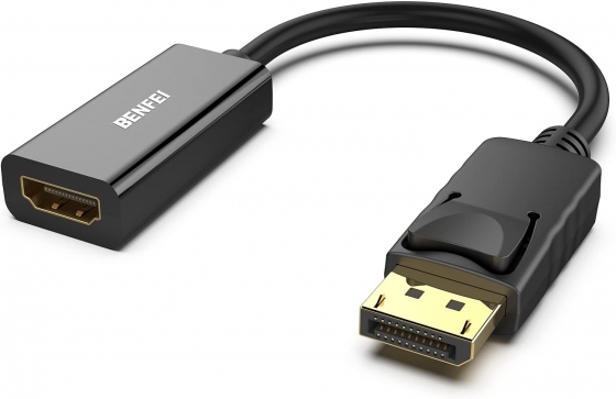 Adapter Buro BU-HDMI(F)-DP(M) DisplayPort(M) -> HDMI(F), Black