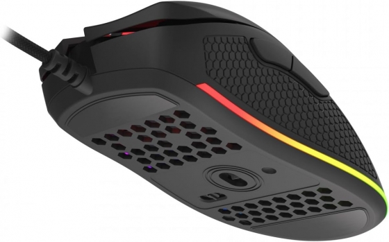 Mouse Genesis NMG-1680 KRYPTON 550, Gaming, Black, RGB (8000DPI, USB)