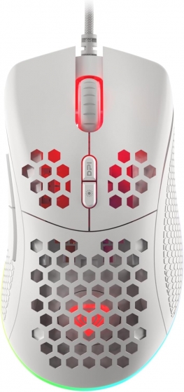 Мышь Genesis NMG-1840 KRYPTON 555, Gaming, White, RGB (8000DPI, USB)