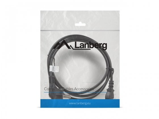 Кабель LANBERG CA-C13C-12CC-0018-BK POWER CORD CEE 7/7->IEC 320 C13 1.8M ANGLED RIGHT VDE BLACK