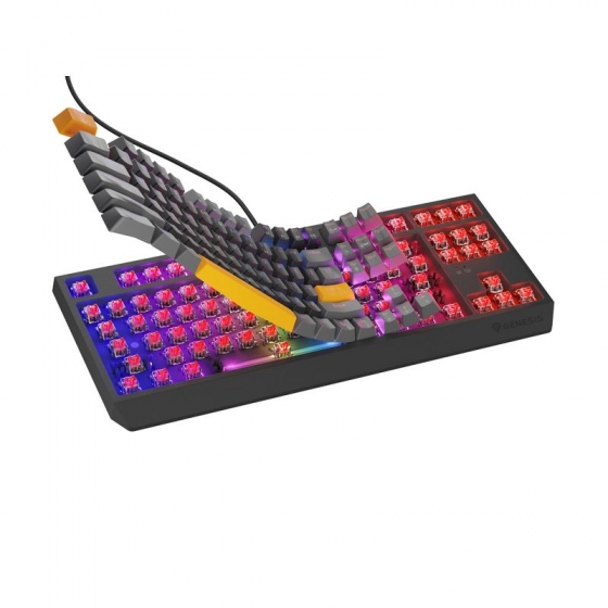 Клавиатура Genesis NKG-2081 THOR 230 TKL RGB, Backlight, Mechanical, Gaming (USB, US Layout)