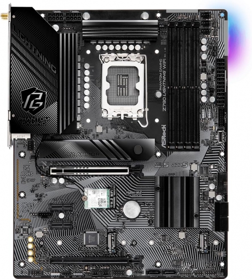 Мат. плата AsRock Z790 Phantom Gaming Lightning (S-1700, Z790, HDMI, 5xPCI-E, 4DDR5, 4xM2, SATA3, GbLAN)