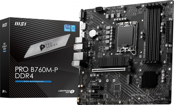 MB MSI PRO B760M-P (S-1700, B760, VGA, HDMI, DP, 3xPCI-E, 4DDR5, 2xM.2, SATA3, GbLAN)