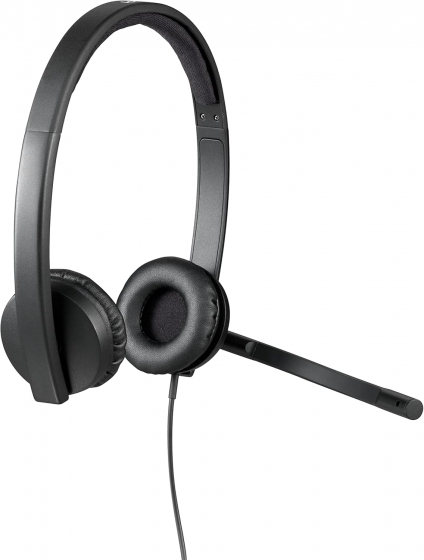 Наушники с микрофоном Logitech H570E Stereo (USB, Black)