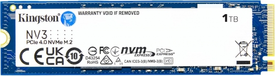 SSD M.2 1TB Kingston SNV3S/1000G NV3 (M.2 2280 PCI-E, Reading 6000 MB/s, Writing 4000 Mb/s)