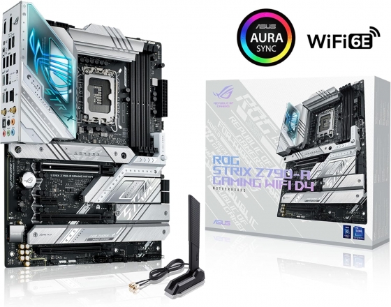 Մայրական սալիկ ASUS ROG STRIX Z790-A GAMING WIFI D4 (S-1700, Z790, HDMI, DP, 4xPCI-E, 4DDR4, 4xM.2, SATA3, Wi-Fi 6e, GbLAN)