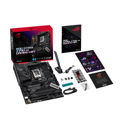 Мат. плата ASUS ROG STRIX Z790-H GAMING WIFI (S-1700, Z790, HDMI, DP, 3xPCI-E, 4DDR5, 4xM.2, SATA3, Wi-Fi 6e, GbLAN)