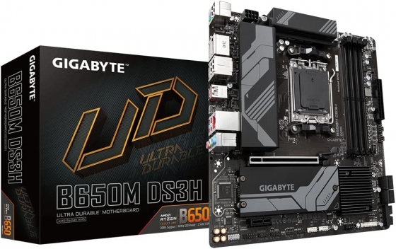 Մայրական սալիկ Gigabyte B850M DS3H (S-AM5, B850, HDMI/2xDP, 2xPCI-E, 4DDR5, 2xM.2, GbLAN)