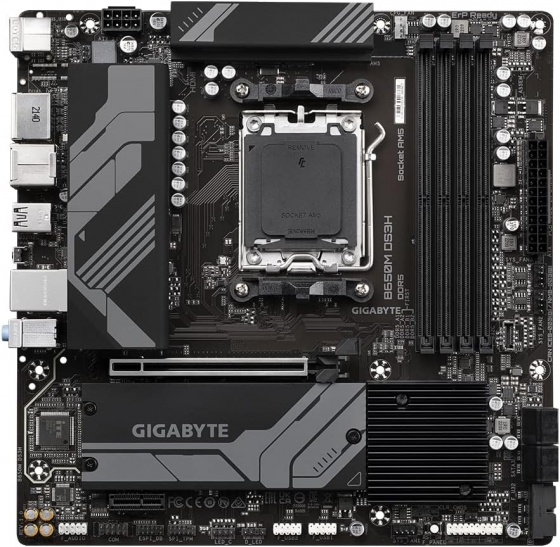 Мат. плата Gigabyte B850M DS3H (S-AM5, B850, HDMI/2xDP, 2xPCI-E, 4DDR5, 2xM.2, GbLAN)