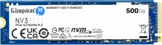 SSD M.2 500GB Kingston SNV3S/500G NV3 (M.2 2280 PCI-E, Reading 6000 MB/s, Writing 3000 Mb/s)