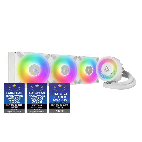 Кулер система жидкостного охлаждения Arctic Liquid Freezer III 360 A-RGB White (Universal socket INTEL, PWM)