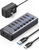 Коммуникатор USB-C to 7-Port USB-A HUB UGREEN  CM481(7Port USB 3.0 Black)