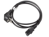 Cable LANBERG CA-C13C-12CC-0018-BK POWER CORD CEE 7/7->IEC 320 C13 1.8M ANGLED RIGHT VDE BLACK