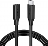 Удлинитель Ugreen 10387 USB-C/M to USB-C/F Gen2 Extension Cable (5A, 1M, Black)