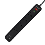 Сетевой фильтр Lightwave LW-EXT-44MW-2P (4 Universal Sockets, 3xUSB, 1xType-C, Black) Сетевой фильтр Lightwave LW-EXT-44MW-2P (4 Universal Sockets, 3xUSB, 1xType-C, Black)