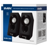Колонки SVEN 300 (2.0, 2x3W, USB, Black) Колонки SVEN 300 (2.0, 2x3W, USB, Black)